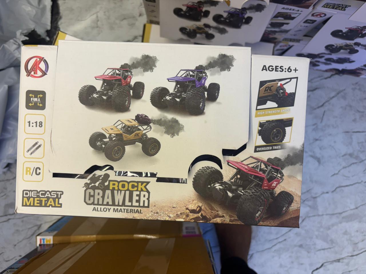 RC Rock Metal Car with LED Lights